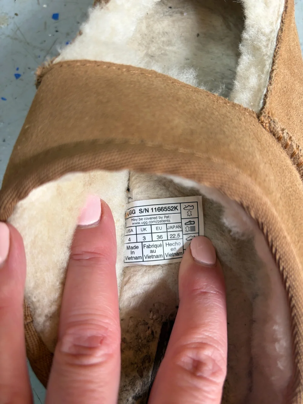 UGG Kids Chestnut Suede Mary Jane Slippers with Shearling